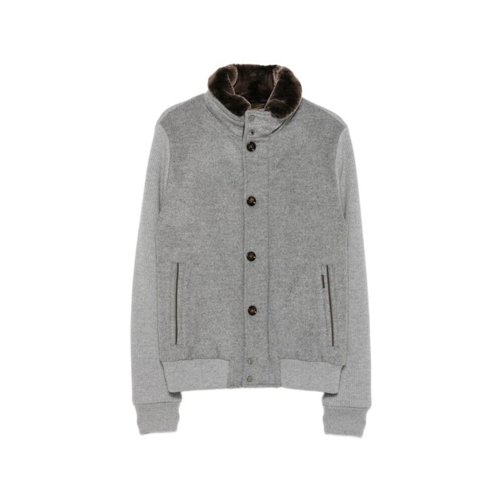 Moorer Grey Jackets - Bomber Jackets Men